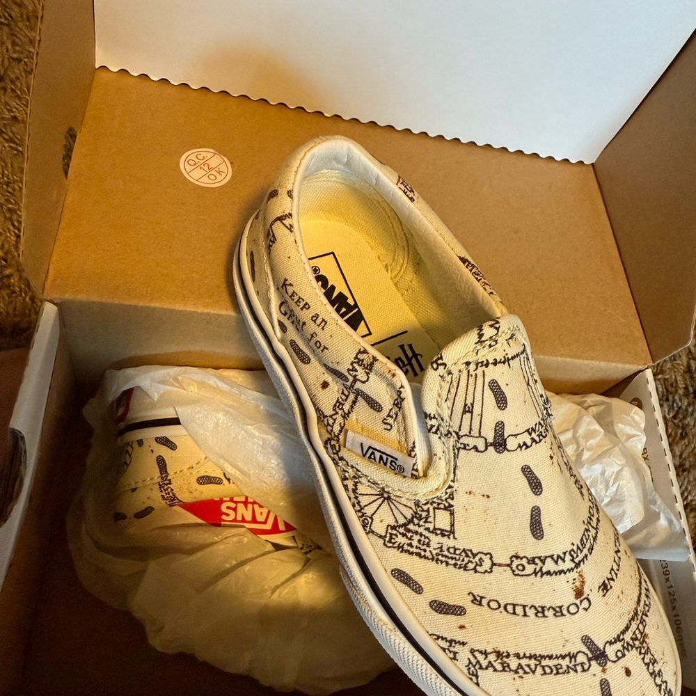 Vans Off-White Harry Potter Marauders Map Print Slip-On Shoes